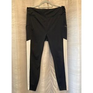 Mind Body Love Peace Love World Black White Athletic Leggings Women's 1XT